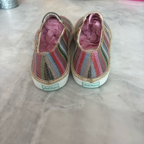 Jack Rogers Colorful Striped Women's Slip-On Shoes - Picture 5 of 6